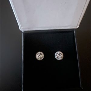 Cate & Chloe 18k White Gold Earrings